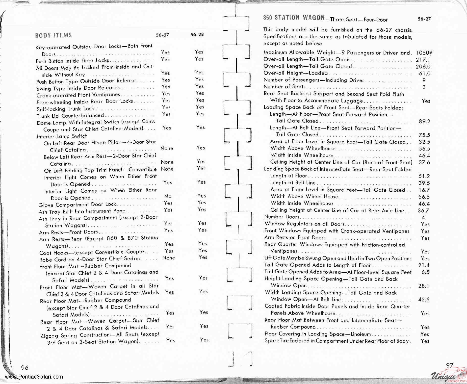 1956 Pontiac Facts Book Page 63